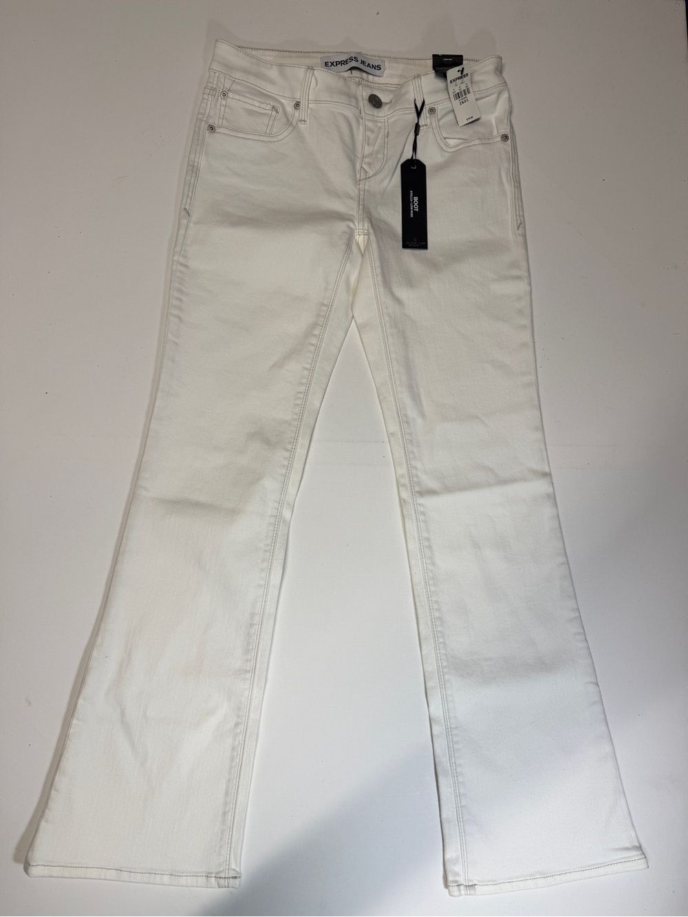 Express Women's White Bootcut Jeans